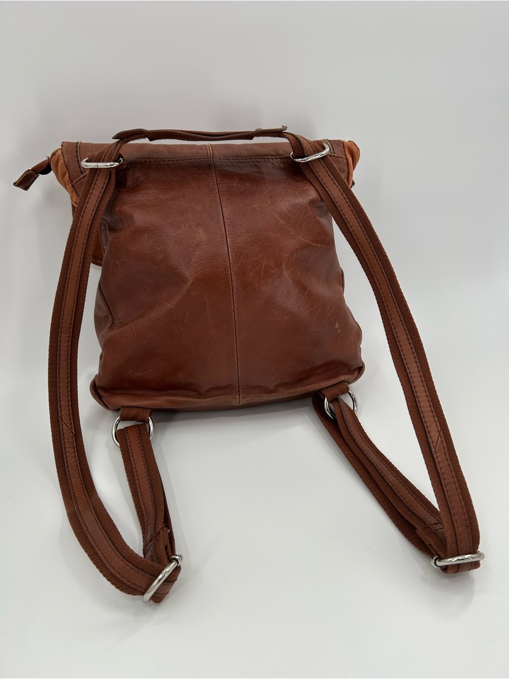 The Sak Convertible Leather Backpack Shoulder Bag - Picture 3 of 16